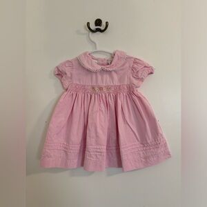 George smocked dress with Peter Pan collar